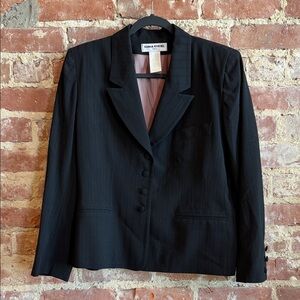 Sonia Rykiel Classic Black Pinstripe Blazer
